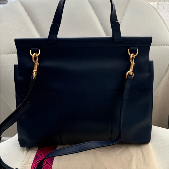 Tory Burch Block T-Stud Satchel - Picture 2 of 10